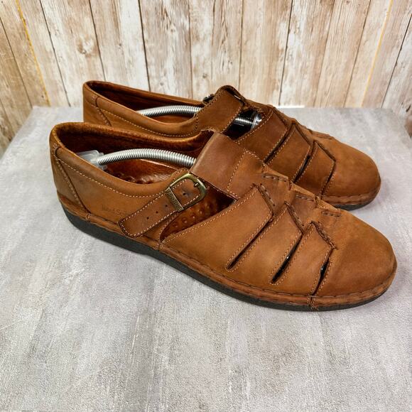 Josef Seibel European Premium Oxford Huarache Buckle Leather Sandal Size EU 47 main image 9